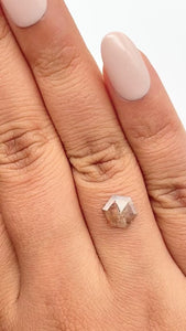 1.15ct | Rustic  Hexagon Shape Rose Cut Diamond - Modern Rustic Diamond