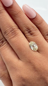 1.88ct | Light Color VVS Oval Shape Old Mine Cut Diamond - Modern Rustic Diamond
