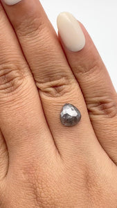 1.56ct | Rustic Pear Shape Rose Cut Diamond - Modern Rustic Diamond