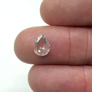 1.06ct | D/VS1 Pear Shape Rose Cut Diamond (GIA) - Modern Rustic Diamond