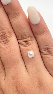 0.90ct | Rustic  Cushion Shape Rose Cut Diamond - Modern Rustic Diamond