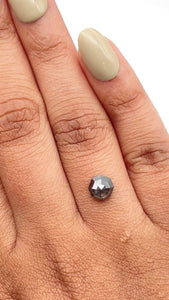 1.18ct | Salt & Pepper Octagonal Shape Step Cut Diamond - Modern Rustic Diamond
