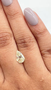 1.10ct | S-T/VS2 Pear Shape Old Mine Cut Diamond (GIA) - Modern Rustic Diamond