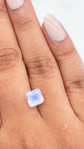 1.82ct | White Blue/ Asscher Shape Step Cut Diamond - Modern Rustic Diamond