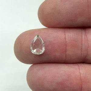 1.02ct | F/VS2 Pear Shape Rose Cut Diamond (GIA) - Modern Rustic Diamond