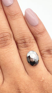2.65ct | Rustic Oval Shape Rose Cut Diamond - Modern Rustic Diamond