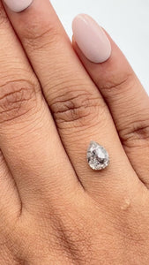 1.67ct | Rustic Pear Shape Rose Cut Diamond - Modern Rustic Diamond