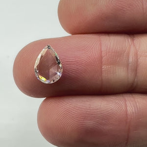 1.05ct | G/SI1 Pear Shape Rose Cut Diamond (GIA) - Modern Rustic Diamond