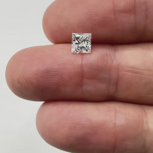 0.90ct | K/SI1 Princess Shape Brilliant Cut Diamond (GIA) - Modern Rustic Diamond