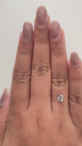1.18ct | Salt & Pepper Oval Shape Rose Cut Diamond - Modern Rustic Diamond