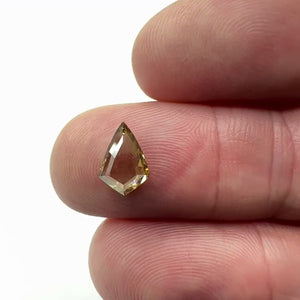 1.10ct | Champagne VS Kite Shape Rose Cut Diamond - Modern Rustic Diamond