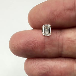 0.90ct | L/VS1 Emerald Shape Brilliant Cut Diamond (GIA) - Modern Rustic Diamond