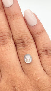 1.14ct | Rustic Oval Shape Rose Cut Diamond - Modern Rustic Diamond