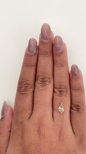 1.32ct | Champagne SI Kite Shape Step Cut Diamond - Modern Rustic Diamond