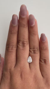 1.50ct | Salt & Pepper Pear Shape Brilliant Cut Diamond - Modern Rustic Diamond