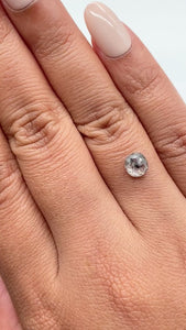 1.08ct | Salt & Pepper Cushion Shape Rose Cut Diamond - Modern Rustic Diamond