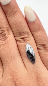 3.10ct | Rustic Marquise Shape Rose Cut Diamond - Modern Rustic Diamond