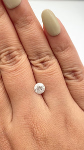 1.04ct | Salt & Pepper Round Shape Brilliant Cut Diamond - Modern Rustic Diamond