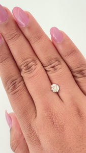 1.15ct | Champagne VVS Oval Shape Old Mine Cut Diamond - Modern Rustic Diamond