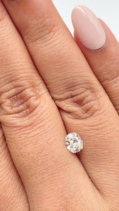 0.77ct | H-I/VVS Cushion Shape Old Mine Cut Diamond - Modern Rustic Diamond