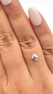 0.70ct | Rustic Lozenge Shape Step Cut Diamond - Modern Rustic Diamond