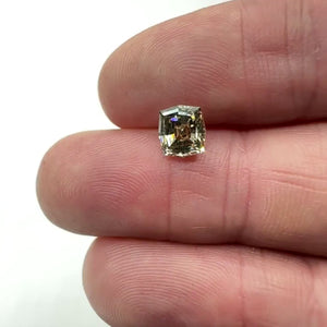 1.51ct | Champagne VVS Octagonal Shape Step Cut Diamond - Modern Rustic Diamond