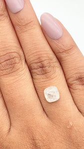2.04ct | Rustic Cushion Shape Rose Cut Diamond - Modern Rustic Diamond