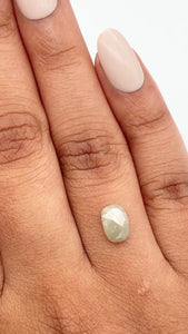 1.03ct | Salt & Pepper Cushion Shape Rose Cut Diamond - Modern Rustic Diamond