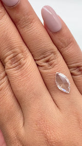 1.57ct | F/VVS1 Marquise Shape Rose Cut Diamond (GIA) - Modern Rustic Diamond