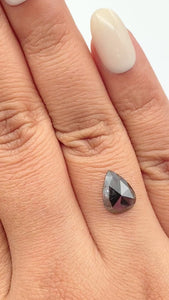 1.87ct | Rustic Pear Shape Rose Cut Diamond - Modern Rustic Diamond