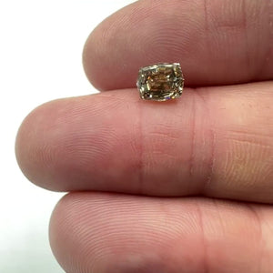 1.57ct | Champagne VVS Octagonal Shape Step Cut Diamond - Modern Rustic Diamond