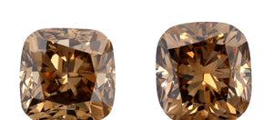 2.03ct | Cognac VVS Cushion Shape Brilliant Cut Diamond - Modern Rustic Diamond
