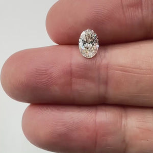 0.82ct | F/SI2 Oval Shape Brilliant Cut Diamond (GIA) - Modern Rustic Diamond