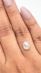 1.99ct | Rustic Oval Shape Rose Cut Diamond - Modern Rustic Diamond