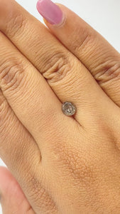 1.13ct | Salt & Pepper Oval Shape Brilliant Cut Diamond - Modern Rustic Diamond