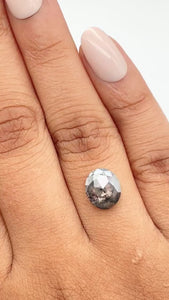 1.83ct | Rustic  Oval Shape Rose Cut Diamond - Modern Rustic Diamond