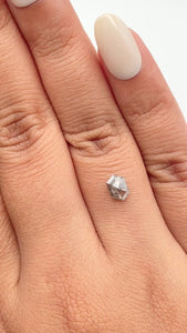 0.71ct | Rustic  Hexagon Shape Step Cut Diamond - Modern Rustic Diamond