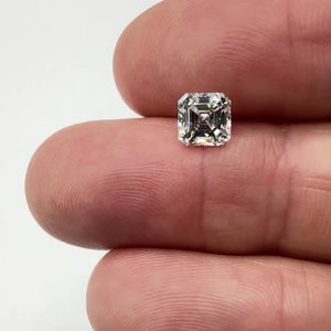 1.24ct | J/SI2 Asscher Shape Step Cut Diamond (GIA) - Modern Rustic Diamond