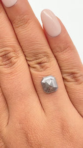 2.97ct | Rustic  Emerald Shape Step Cut Diamond - Modern Rustic Diamond