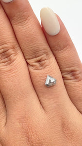 1.03ct | Salt & Pepper Shield Shape Step Cut Diamond - Modern Rustic Diamond