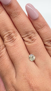 1.00ct | Light Color VVS Cushion Shape Old Mine Cut Diamond - Modern Rustic Diamond