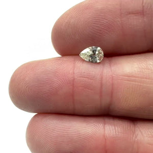0.53ct | I-J/VS Pear Shape Old Mine Cut Diamond - Modern Rustic Diamond