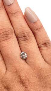1.19ct | Salt & Pepper Oval Shape Brilliant Cut Diamond - Modern Rustic Diamond