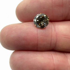 2.03ct | Cognac VS-SI Round Shape Brilliant Cut Diamond - Modern Rustic Diamond