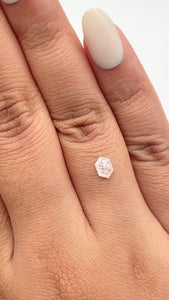 0.49ct | Rustic  Hexagon Shape Rose Cut Diamond - Modern Rustic Diamond