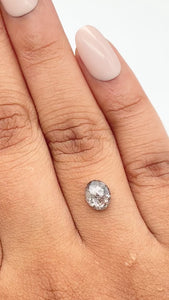 1.16ct | Rustic Oval Shape Rose Cut Diamond - Modern Rustic Diamond