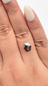 1.54ct | Rustic  Hexagon Shape Rose Cut Diamond - Modern Rustic Diamond