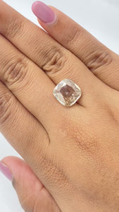 6.06ct | Champagne SI Cushion Shape Rose Cut Diamond - Modern Rustic Diamond