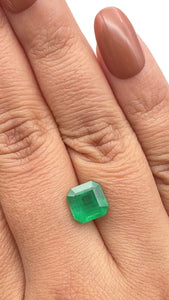 2.90ct | Green/ Asscher Shape Step Cut Diamond - Modern Rustic Diamond
