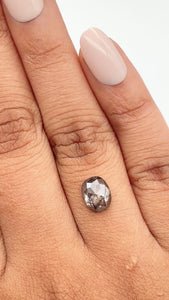 1.42ct | Rustic Cushion Shape Rose Cut Diamond - Modern Rustic Diamond